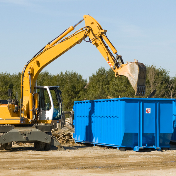 are there any restrictions on where a residential dumpster can be placed in Lindsay